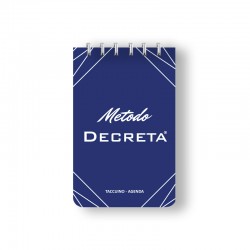 Metodo DECRETA_Taccuino Agenda (perpetua) - dimensioni 9 cm x 14 cm