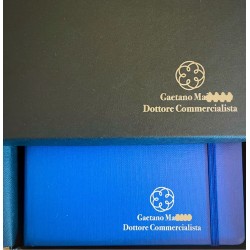 a NOVITA' Agenda 2026 – Fiscale SETTIMANALE DELUXE con scatola- 15,5 x 21 cm - colore azzurro