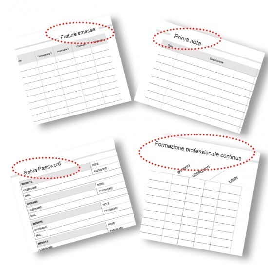 a Agenda 2026 – Fiscale SETTIMANALE - dimensioni 15,5 x 21 cm  - colore Blu/Arancio