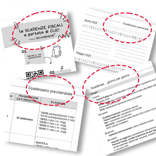 a Agenda 2026 – Fiscale SETTIMANALE - dimensioni 15,5 x 21 cm  - colore Blu/Arancio