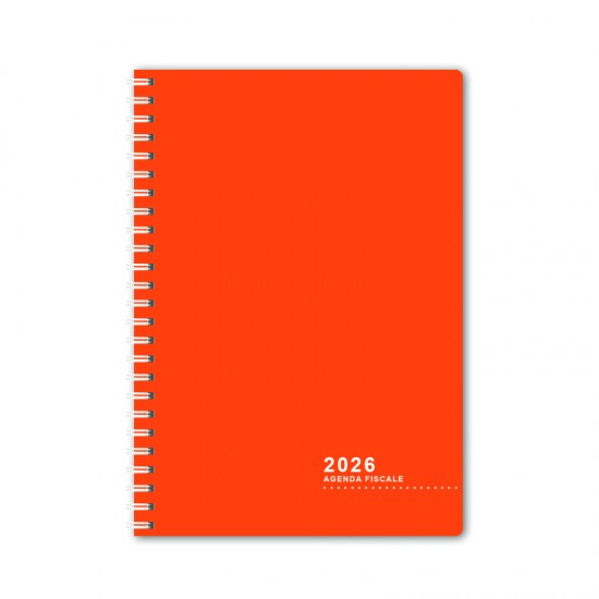a Agenda 2026 – Fiscale Settimanale LIGHT Spirale - dimensione A5 - colore Arancio a Agenda 2026 – Fiscale Settimanale LIGHT Spirale - dimensione A5 - colore Arancio