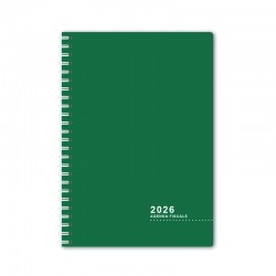 a Agenda 2026 – Fiscale Settimanale LIGHT Spirale - dimensione A5  - colore Verdone