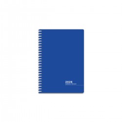 a Agenda 2026 – Fiscale Settimanale LIGHT Spirale - dimensione A6  - colore Blu