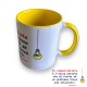 a Tazza con frase " Il commercialista è l'unica persona che..." colore Bianco/Giallo a Tazza con frase " Il commercialista è l'unica persona che..." colore Bianco/Giallo