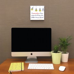 b_Quadro in tela - 20cm x 20 cm – frase “Il commercialista è... ”