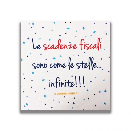 b_Quadro in tela - 20cm x 20 cm – frase “Le scadenze sono ” b_Quadro in tela - 20cm x 20 cm – frase “Le scadenze sono ”