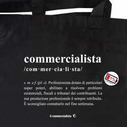 a Tote Shopper COMMERCIALISTA definizione con SPILLA LOW BATTERY