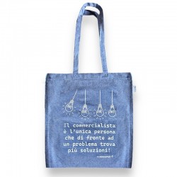 a Shopper IL COMMERCIALISTA E'... colore BLU