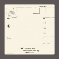 Sottomouse/blocco note - formato 20 x 20 cm – frase “Se il cervello fosse tassato...”