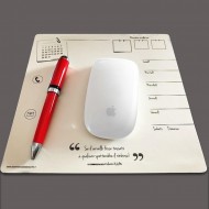 Sottomouse/blocco note - formato 20 x 20 cm – frase “Se il cervello fosse tassato...”